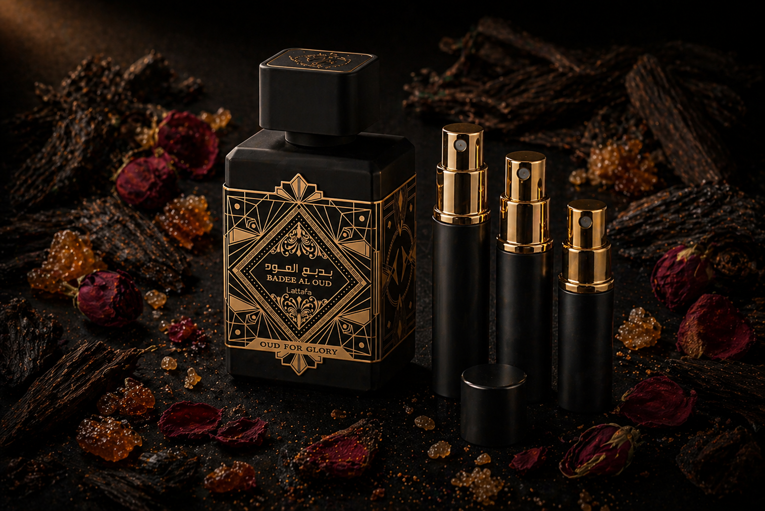 Lattafa Bade'e Al Oud Oud for Glory EDP — Fragrance Decant