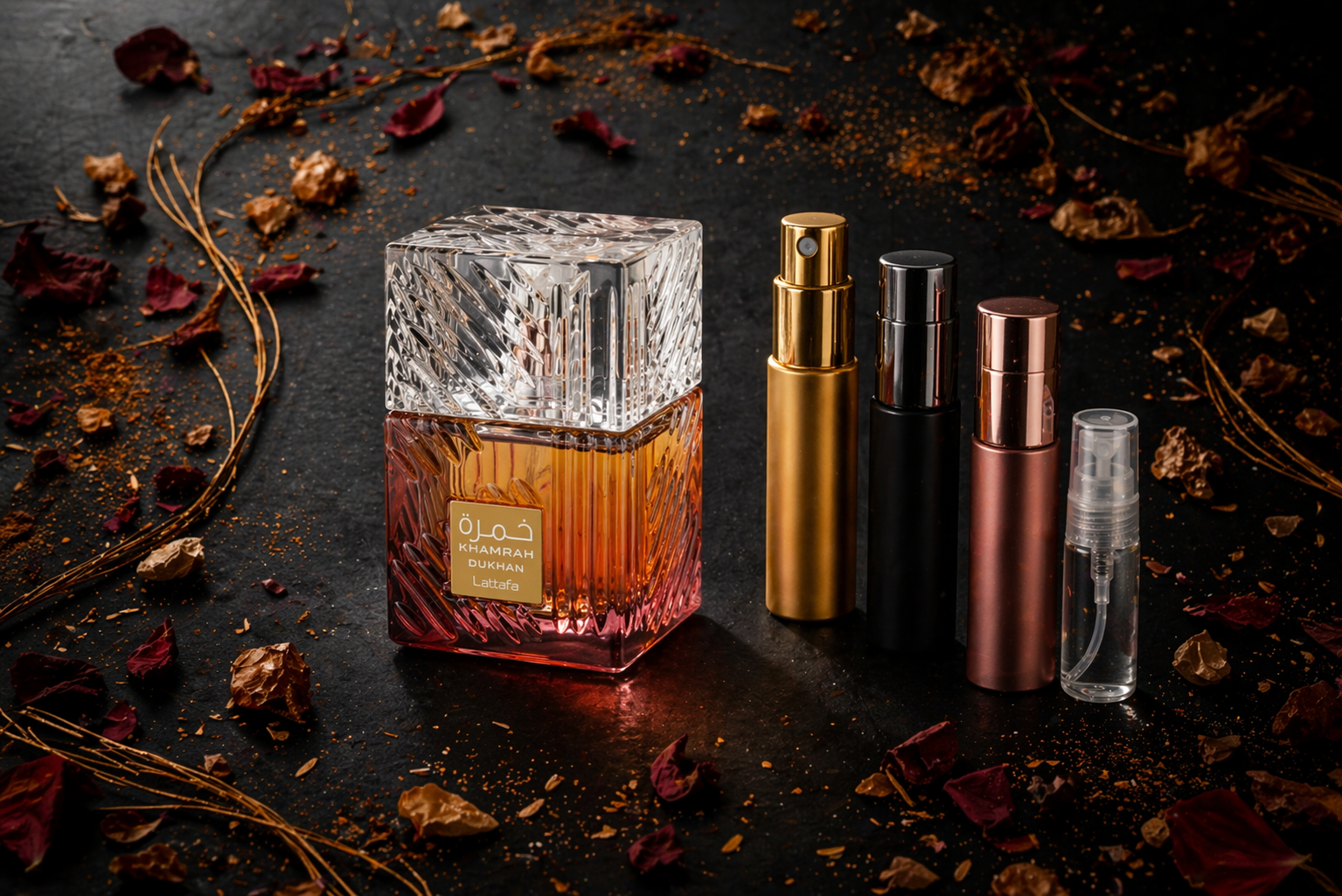 Lattafa Khamrah Dukhan EDP — Fragrance Decant